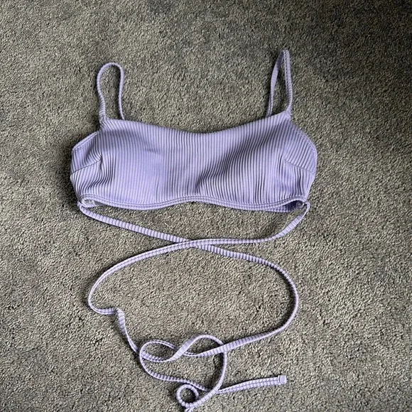 Hollister Lavender Ribbed Bikini Top - Picture 1 of 3